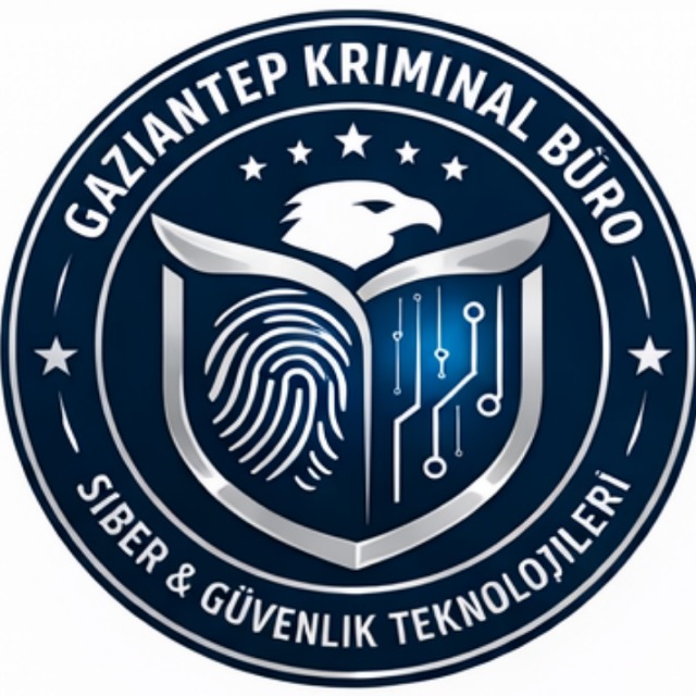 GAZİANTEP KRİMİNAL BÜRO - Biyometrik Geçiş Sistemleri Koyu Tema Logosu